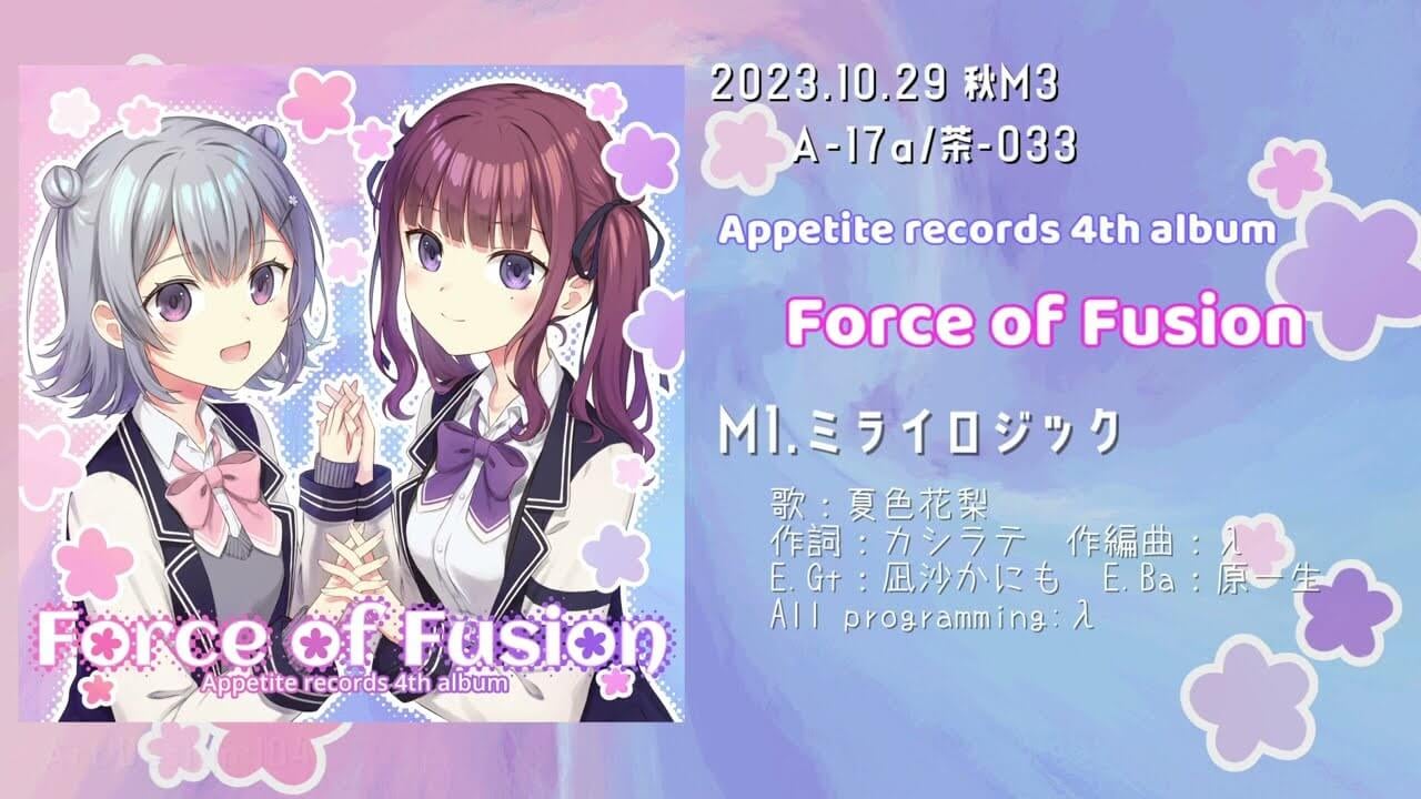Appetite records様/Force of Fusion